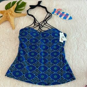 vibrant Tankini Hlater Top